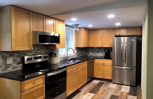 Millfield Cabin | Fresh, nicely finished, three-bedroom cabin on the Baileys Trails!