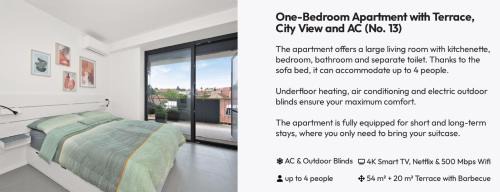Slapanice Apartment | Fully equipped Apartments with Terraces, Free garage parking, Netflix & AC - by Apartmány Šlapanice cz