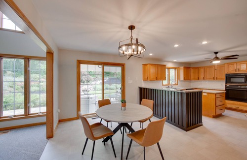 Hummelstown House | Game Room & Covered Patio: Hummelstown Hideaway