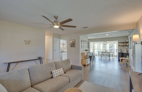 Aubrey House | Game Room & Fire Pit: Family-Friendly Aubrey Home