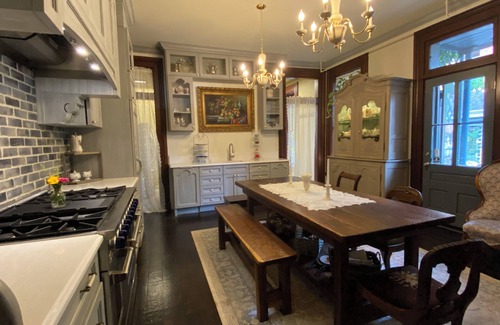 Dayton House | Garden Bedroom at Historic Bossler Mansion. Walking distance to Downtown Dayton.