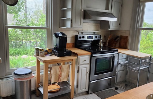 Hudson House | Garden setting within walking distance of River, Local Shops, and Restaurants!