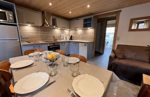 Pers-Jussy Apartment | Gentianes flat 4 - Apartment 3* village center, near ski slope for 7/8 people