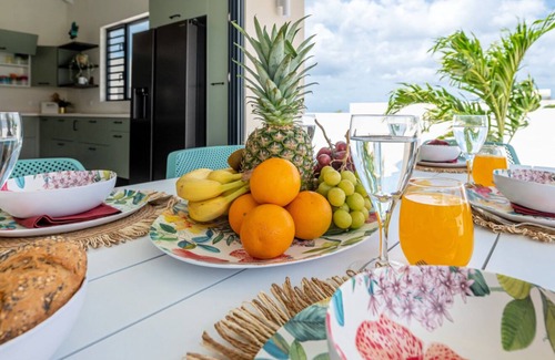 Grote Berg House | Gentle Breeze Oasis. Newly built home with swimming pool and stunning sea views