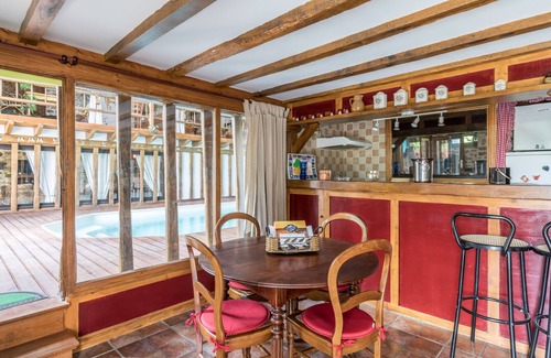 Jouillat House | Gite with private indoor pool, fishing pond and animals