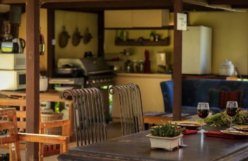 Bearii Villa | Glamp ~ Camp in style with a difference. Bathroom next to your Glamp. Cozy.
