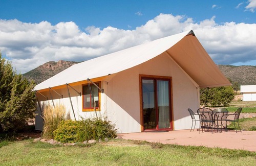 Canon City Cabin | Glamping Tent Double Queen - Royal Gorge Cabins