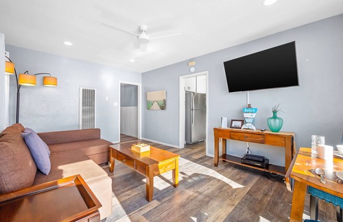 Carlsbad Village Condo | Gorgeous beach retreat with deck & patio - great location