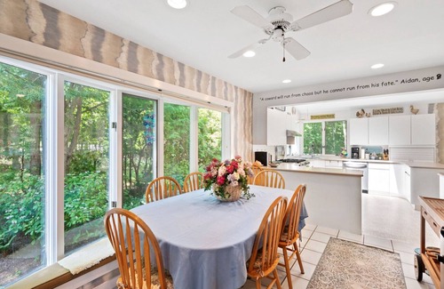 Amagansett North House | Gorgeous Garden Home with secluded and heated pool, quiet getaway