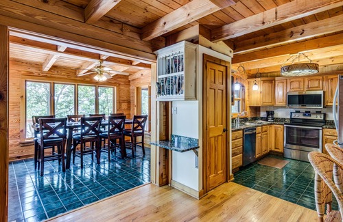 Harriman House | Gorgeous Lakefront Log Home w/Pool & Boat Dock on 3 Fenced Acres! Dogs Welcomed