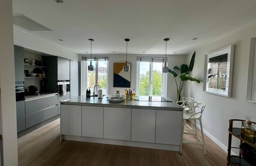 Weesperzijde Condo | Grand Amstel Residence | Expansive Two-Story Riverfront Apartment in Central Amsterdam