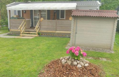 Munster Ski Chalet | Grand Mobil Home 6 personnes climatisé avec 3 chambres et 2 salles de bains à Munster en Alsace