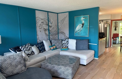 Palm River Estates House | Great condo on main level with beautiful backyard.