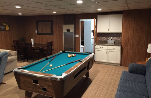 Wellston Cabin | Great Getaway! Large Rec Room, Updated Kitchen, 3 bedrooms!