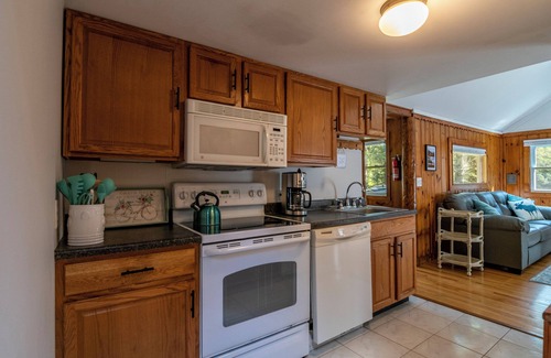Wilmington Cabin | 🌲Great Location! 55" TV/Screened Porch/Stone Firepit/Grill