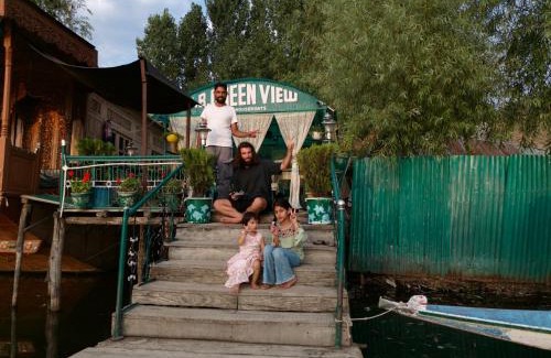 Dal Lake Hotel | Green view group of houseboats