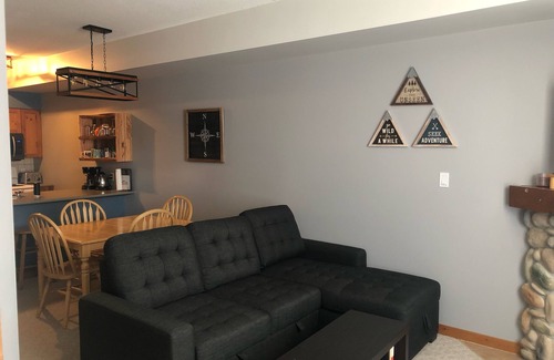 Silver Star Mountain Condo | Ground Floor Condo at Creekside - pet friendly, ski-in/out, large mudroom