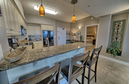 Thomas Drive Condo | Gulf Crest 2BR all tiled gulf front condo! Beach Chair Service included!