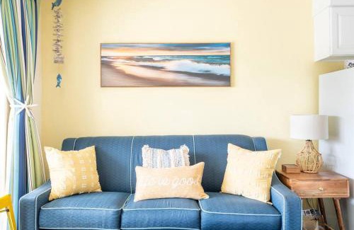 Galveston Apartment | GypSEA Blu Beach Condo Steps to the Beach