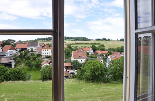 Willershausen House | half-timbered house from the 18 century, with view on the Wartburg