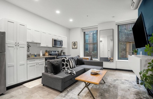 Cultural District Apartment | Halftime Hideaway in Downtown