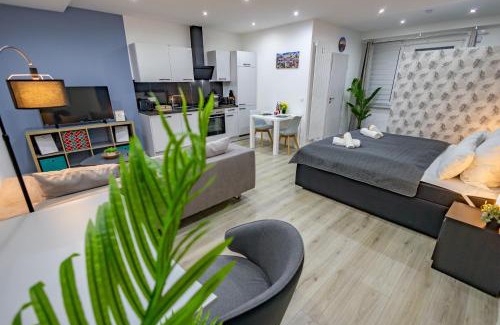 Wolfsburg Apartment | HANNIBAL - Design Studio-Apartment Tulpe 9, Parkplatz, Küche, HighSpeed-WLAN