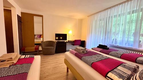 Schonach im Schwarzwald House | Haus Schanzenblick Gästezimmer 6 mit Bad und Terrasse