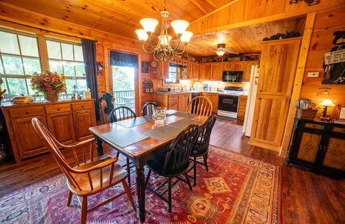 Murphy Cabin | Haven in the Hills! Spectacular Views, River Access, & 5-Star Amenities!