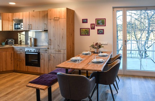 Lauterbach Apartment | Heidelbeere, 69qm, barrierefrei, große Terrasse, 2 Schlafzimmer, max. 6 Personen