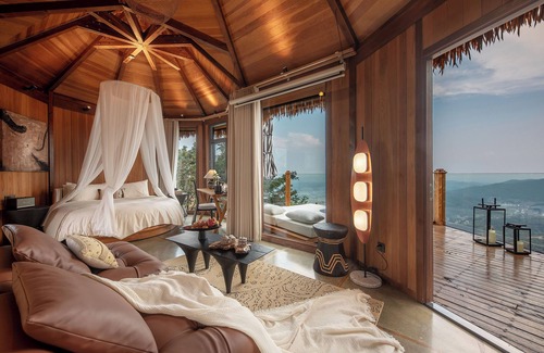 Hengshan County Hotel | Hengshan No.5 Valley Cliff Homestay