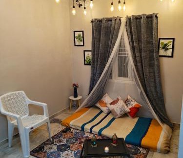 Banjara Hills Apartment | Hidden Gem - Private 1BHK, Fully Furnished Elegant Stay with Indoor Canopy & Fast Wi-Fi