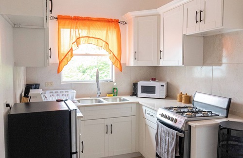 Dickenson Bay Apartment | Hilltop View: Convenient & Peaceful Studio Haven
