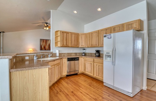 Alpine Village House | Hilltop Home w/Great Mountain Views, Back Porch, WiFi, W/D & Attached Garage