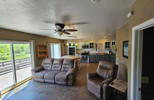 Swain Apartment | Hilltop Overlook with sweeping views, private entrance. Cozy interior