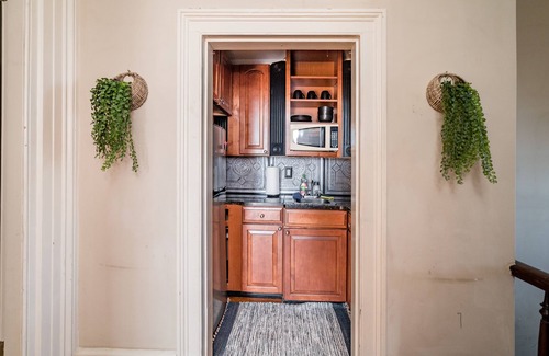 Central Business District Apartment | Historic Downtown Loft, Private Deck with View and outdoor Firepit