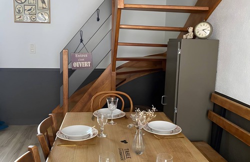 Saint-Christophe-du-Bois House | Holiday Home 'Katel Chez Elle - Maison 5 Pers' with Private Terrace, Private Garden and Wi-Fi