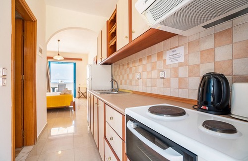 Tilos House | Holiday Home 'Livadia Beach Studio A ' with Sea View, Wi-Fi and Air Conditioning