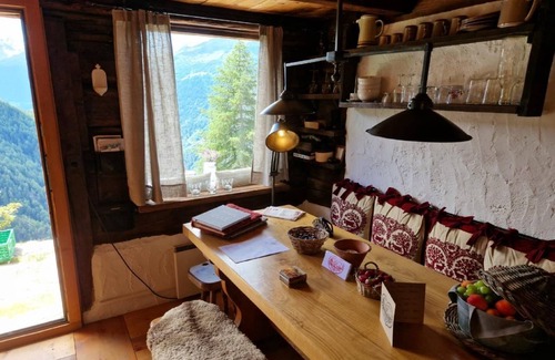 Chandolin Ski Chalet | Holiday house Ayer for 1 - 2 persons with 1 bedroom - Hut