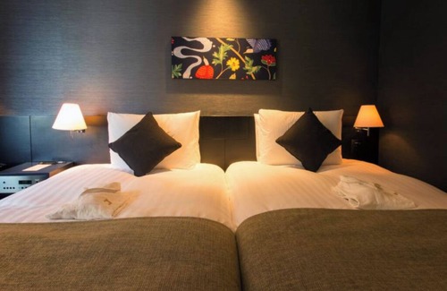 Kaminarimon Hotel | Hollywood Twin hotel in beautiful Taito City with WiFi, AC, fitness room