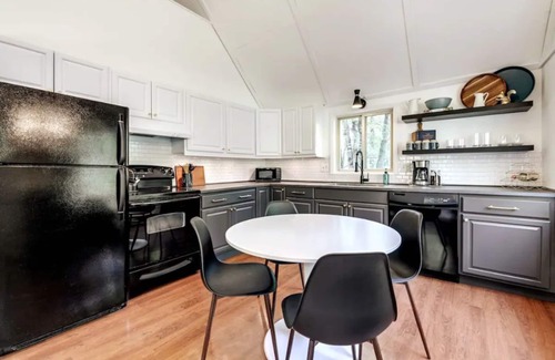 Pocono Lake Ski Chalet | Hopskip Modern Chalet Firepit Gas Grill Deck Private Walk to Lake