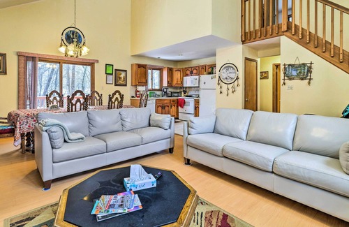 Pocono Mountain Lake Cottage | Hot Tub + Deck: Pet-friendly Poconos Getaway!