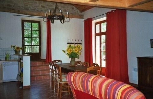 Buzeins House | House: barn facing a castle in unspoilt countryside