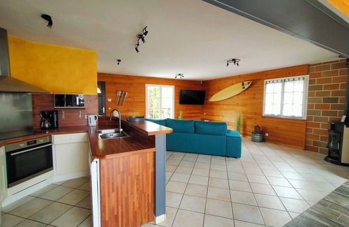 Brach Villa | House with swimming pool wellness area shared between Bordeaux and Lacanau ocean