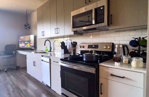 Boise Apartment | Iconic Nike Studio + Romantic Canopy Glow