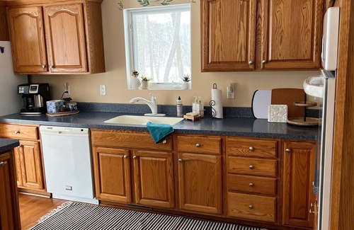 Delton House | Idyllic, Waterfront Home on Crooked Lake with 2.5 Wooded Acres