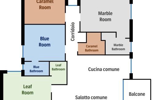 San Donato Milanese House | IL BALCONE NEL PARCO - stanze con bagno privato