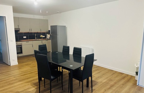 Grandchamp-des-Fontaines Apartment | In the moonlight