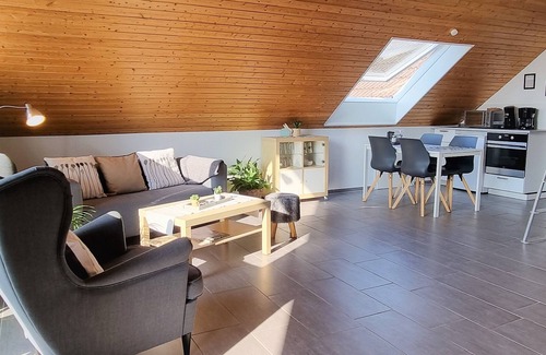 Seevetal Apartment | In the holiday home Hamburg: Apartment 2 with a covered balcony in a quiet location!