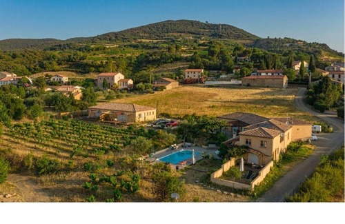 Berlou House | "in the middle flows a stream" . rental with jacuzzi, beautiful view, south terrace