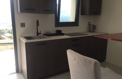Bas-Intyamon Apartment | Independent studio with terrace and magnificent view on the mountains
